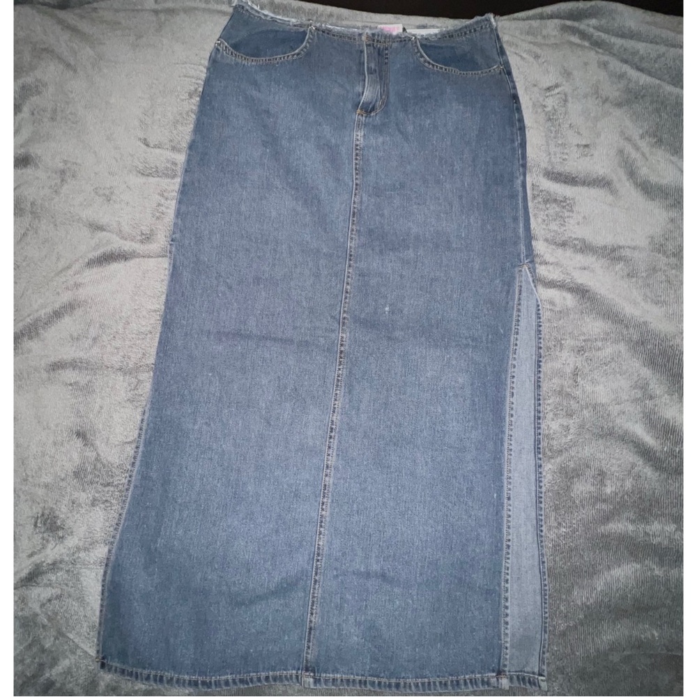 Bubblegum American Flavour Maxi Denim Skirt